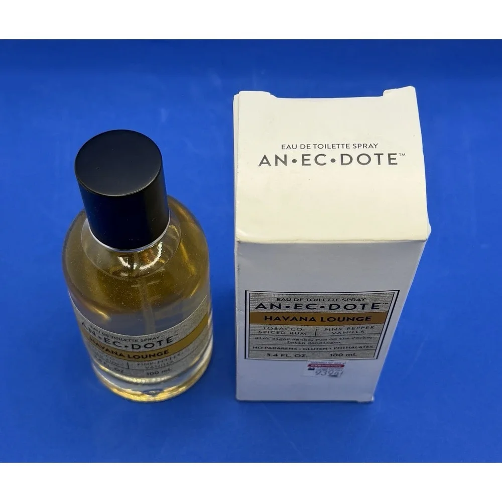 Anecdote Havana Lounge EDT Fragrangce spray, UNISEX, NEW in BOX, 3.4 Fl. oz.
